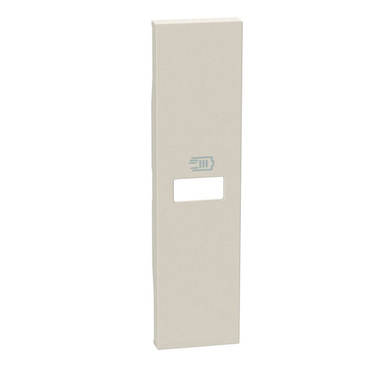 Cover BTicino Living Now for USB chargers, 1 module, sandy color, compatible with K4191A, K4192C.