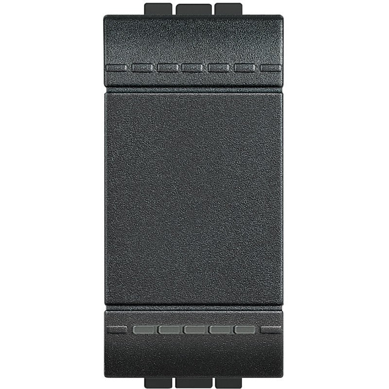 Bticino Living Light deviatore L4003N antracite, interruttore basculante per illuminazione a due punti.