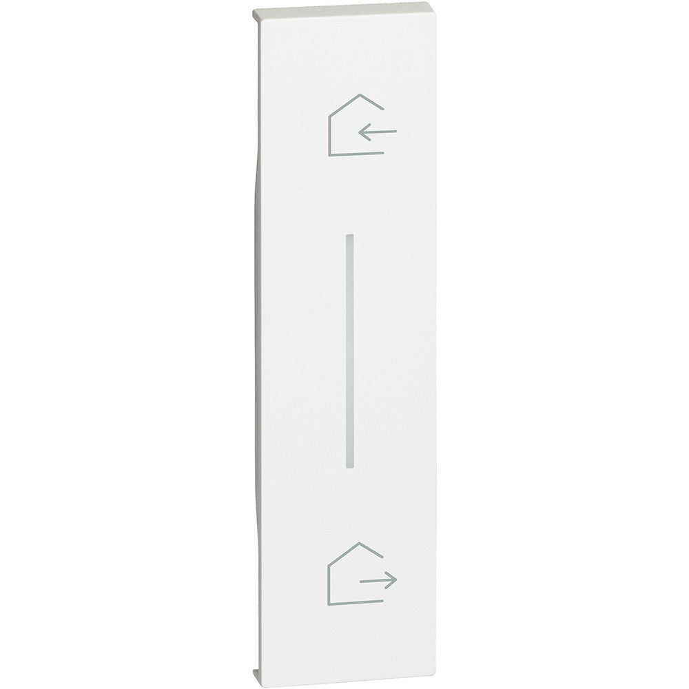 Cover Bticino Living Now Leave Back per Modulo Entra&Esci Bianca KW40 con simbolo illuminabile.