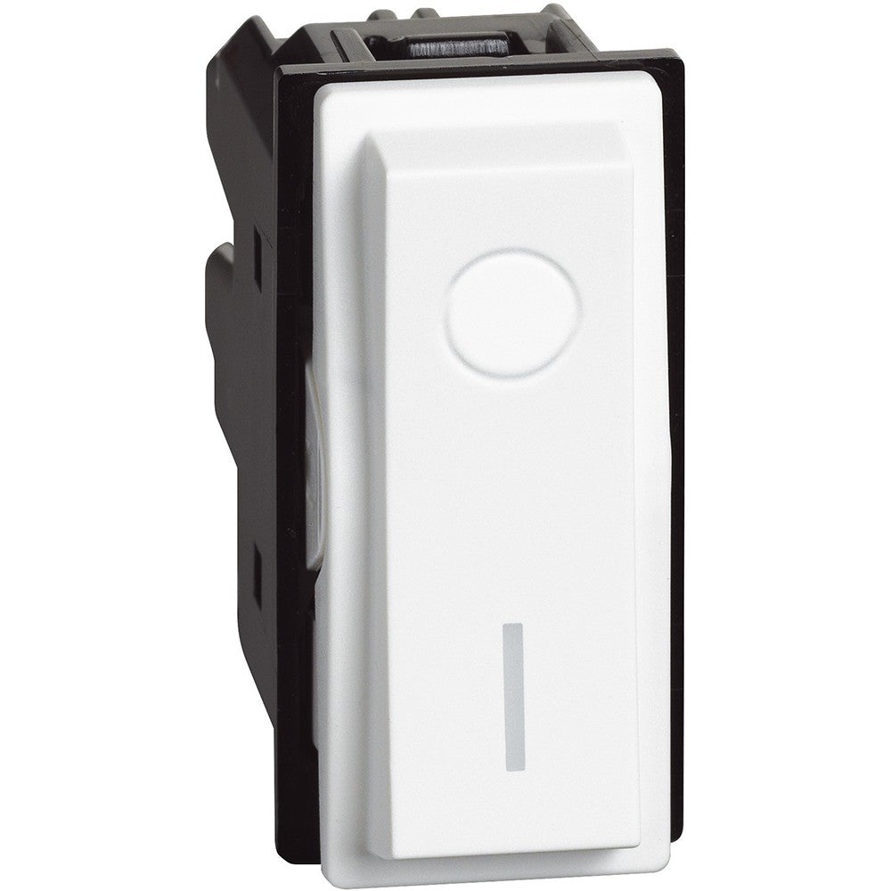 Interruttore Bipolare BTicino Living Now 2P 16A Bianco, 250Vac, illuminabile, 1 modulo