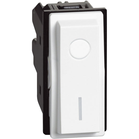 Interruttore Bipolare BTicino Living Now 2P 16A Bianco, 250Vac, illuminabile, 1 modulo