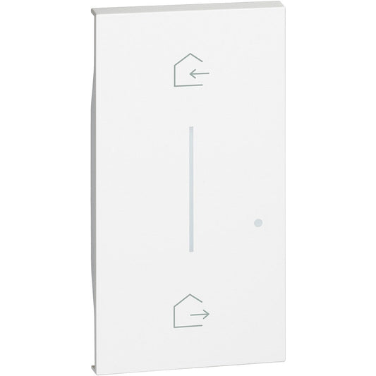 Cover Bticino Living Now Simbolo ENTRA & ESCI Wireless Bianco for wireless command scenarios.