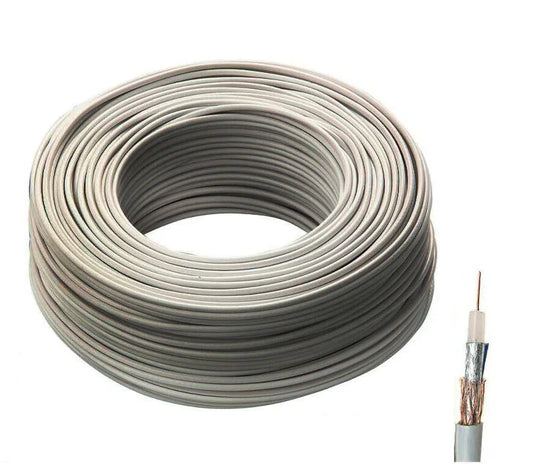 Cavo Coassiale MATASSA 100M 6,8MM - Alta Qualità Per Antenne Satellitari SKY e DVB, Resistente agli Agenti Atmosferici