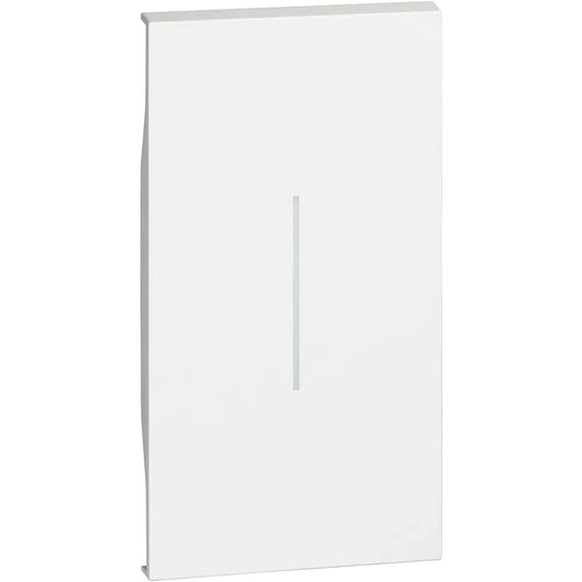 Cover Comando Chiave 2 Moduli BTicino Living Now Bianco - KW01M2, Design Moderno e Facile Installazione