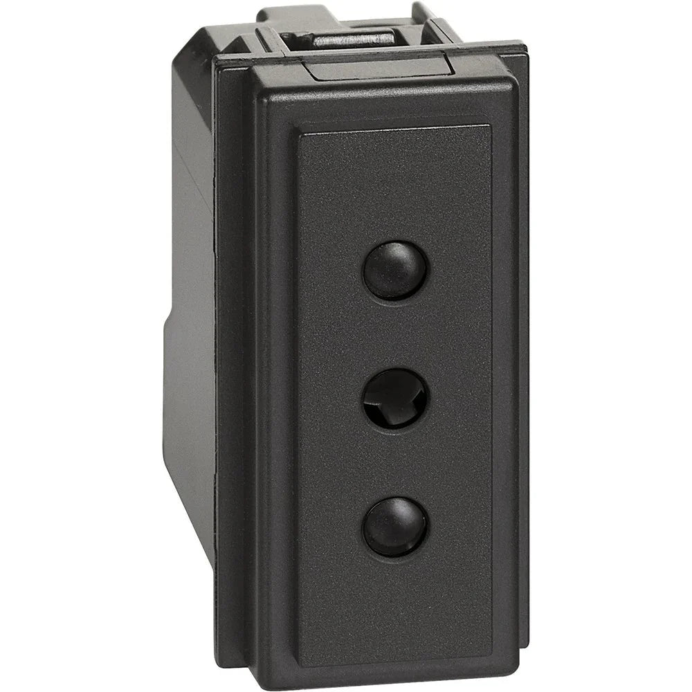 Presa 2P+T 10A 250Vac Nera BTicino - Living Now KG4113, Design Elegante e Facile Installazione