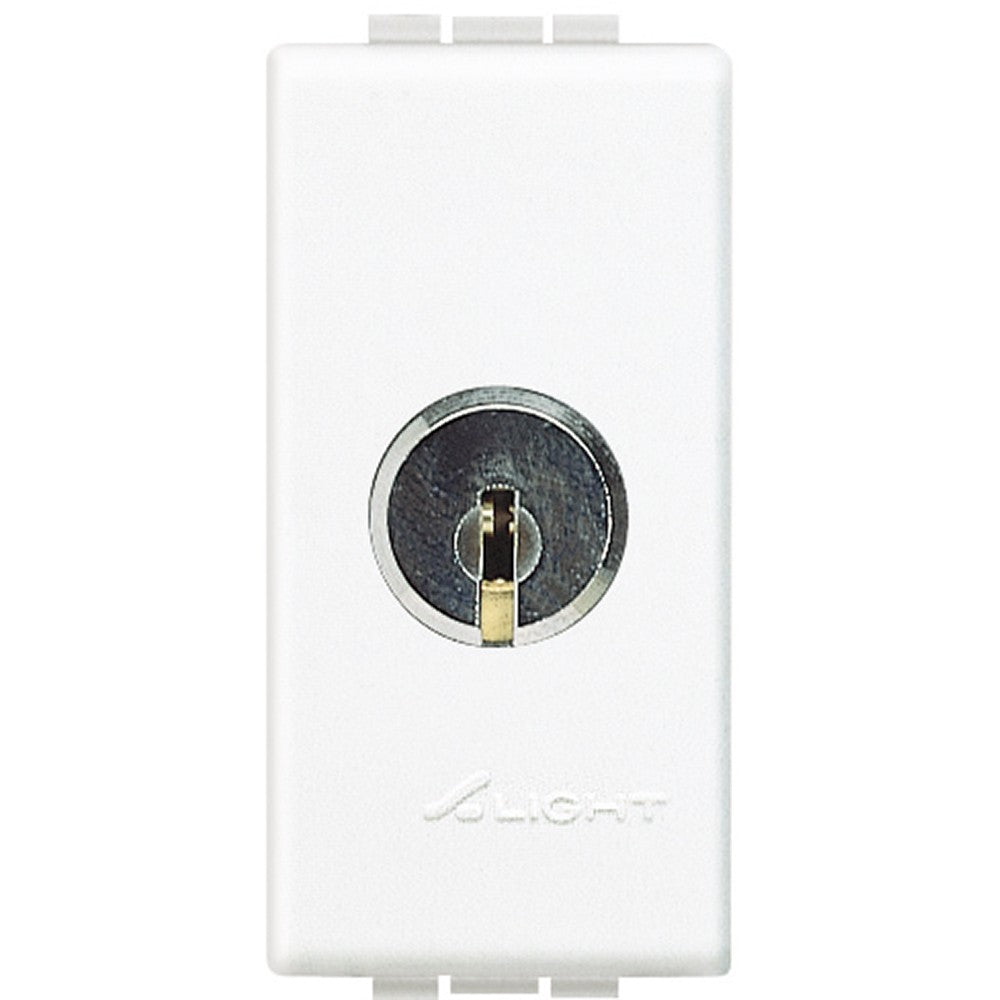 Bticino LivingLight N4012 interruttore bianco, 2 poli, 16A, 250V con chiave estraibile