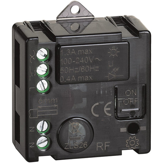 Bticino Living Now 3584C smart relay for lighting control, supports up to 300W, compatible with various switches.