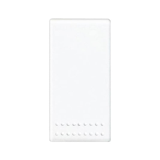 Pulsante Bticino LivingLight 1P NC 10A Bianco, copritasti intercambiabili, design moderno e funzionale.