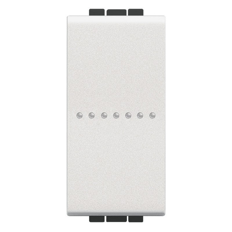 Bticino LivingLight deviatore assiale 10A bianco N4053N unipolare per controllo illuminazione.