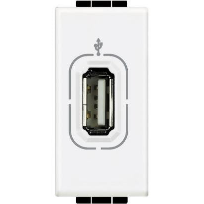 Presa USB Bticino LivingLight N4285 antracite per collegamenti dati in casa.