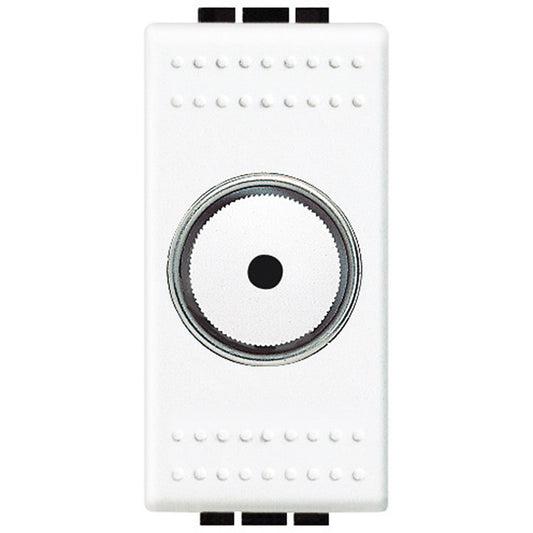 Bticino Livinglight Dimmer Resistivo N4402N, bianco, per carichi resistivi, tecnologia TRIAC/IGBT, 60-500W