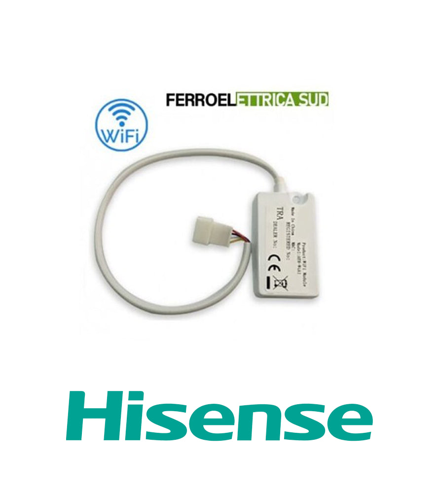 Modulo WiFi AEH-W4G2 per climatizzatore Hisense, design compatto e compatibilità garantita.