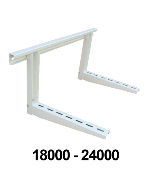 Staffa climatizzatore per unità esterna 18000-24000 BTU, supporto robusto e resistente per installazione.