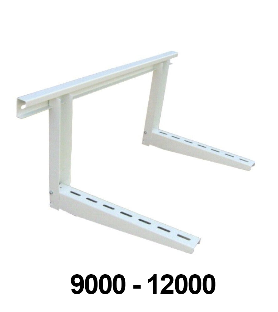 Staffa climatizzatore a muro per modelli 9000 - 12000, portata 80 Kg, Made in Italy, dimensioni 75x44x38 cm.