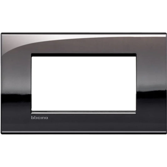 Placca Livinglight Air 4 Moduli Peltro Lucido BTicino - SKU LNC4804PT, Design Elegante e Funzionale