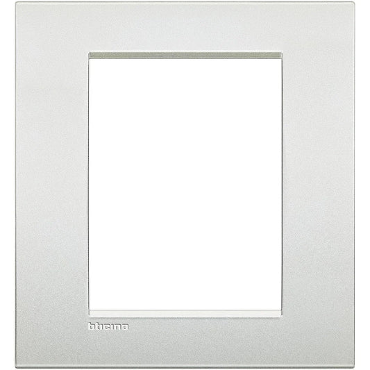 Placca Living Light 3+3P Bianco Perla - BTicino LNC4826PR, Design Elegante e Funzionale, Facile Installazione