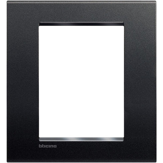 Placca 3+3 Moduli Living Light Antracite BTicino - Design Elegante e Resistente LNC4826AR