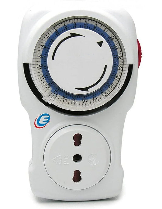 Presa Elettrica Electraline 58103 Con Timer Giornaliero 16A, 48 Programmazioni, 3680W