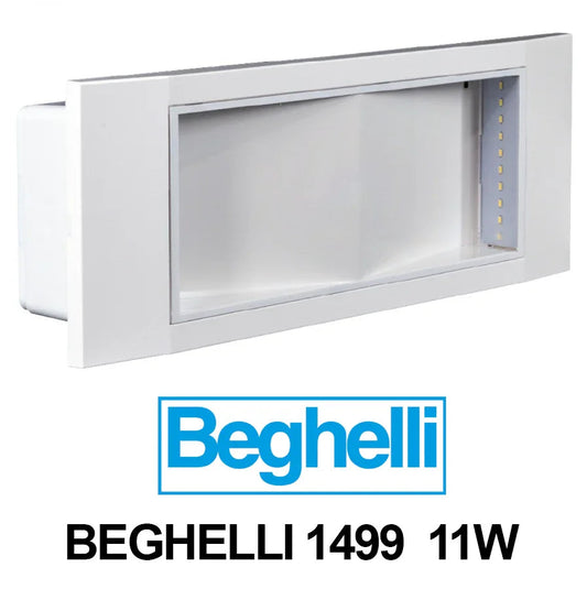 Lampada Emergenza Beghelli 1499 - LED 11W, 8 Ore Autonomia, Design Elegante, Installazione Flessibile