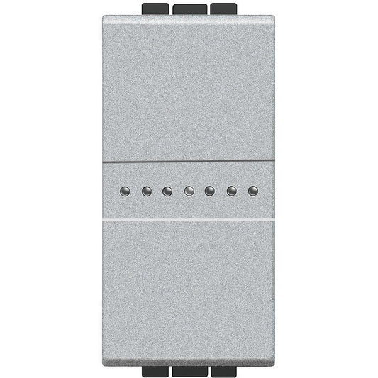 BTicino LivingLight Interruttore Assiale 10A 1P Tech NT4051N - Design Compatto e Facile Installazione