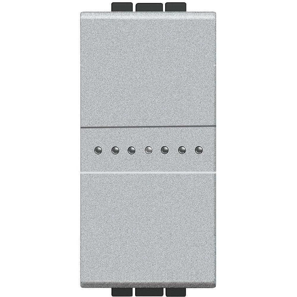 BTicino LivingLight Deviatore Assiale 10A 1P Tech NT4053N - Carico 2.500W, Profondità 22,9mm, Design Moderno