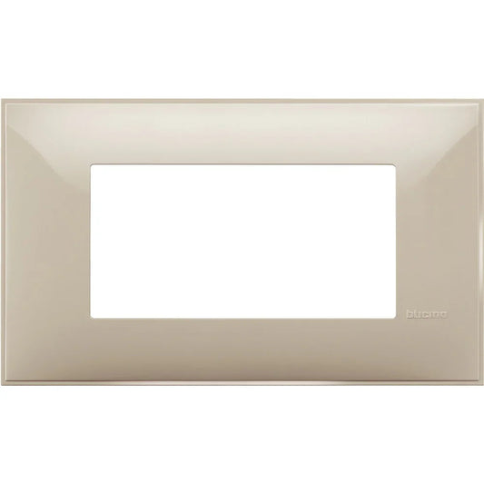 BTicino Placca 4 Moduli Colore Crema - Facile Installazione, Design Elegante, Durata Garantita - SKU Specifico