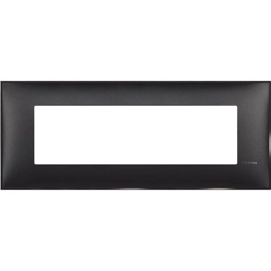 Bticino Placca 7 Moduli Nero Satinato - Compatibile con Interruttori BTicino, Facile Installazione, SKU [inserire SKU]