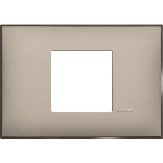 BTicino Placca 2 Moduli X 503 Colore Crema Satinato - Design Elegante e Facile Installazione