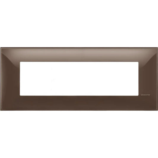 BTicino Placca 7 Moduli Colore Moka BT-CPL-7M-MOKA - Design Elegante e Funzionale, Installazione Semplice