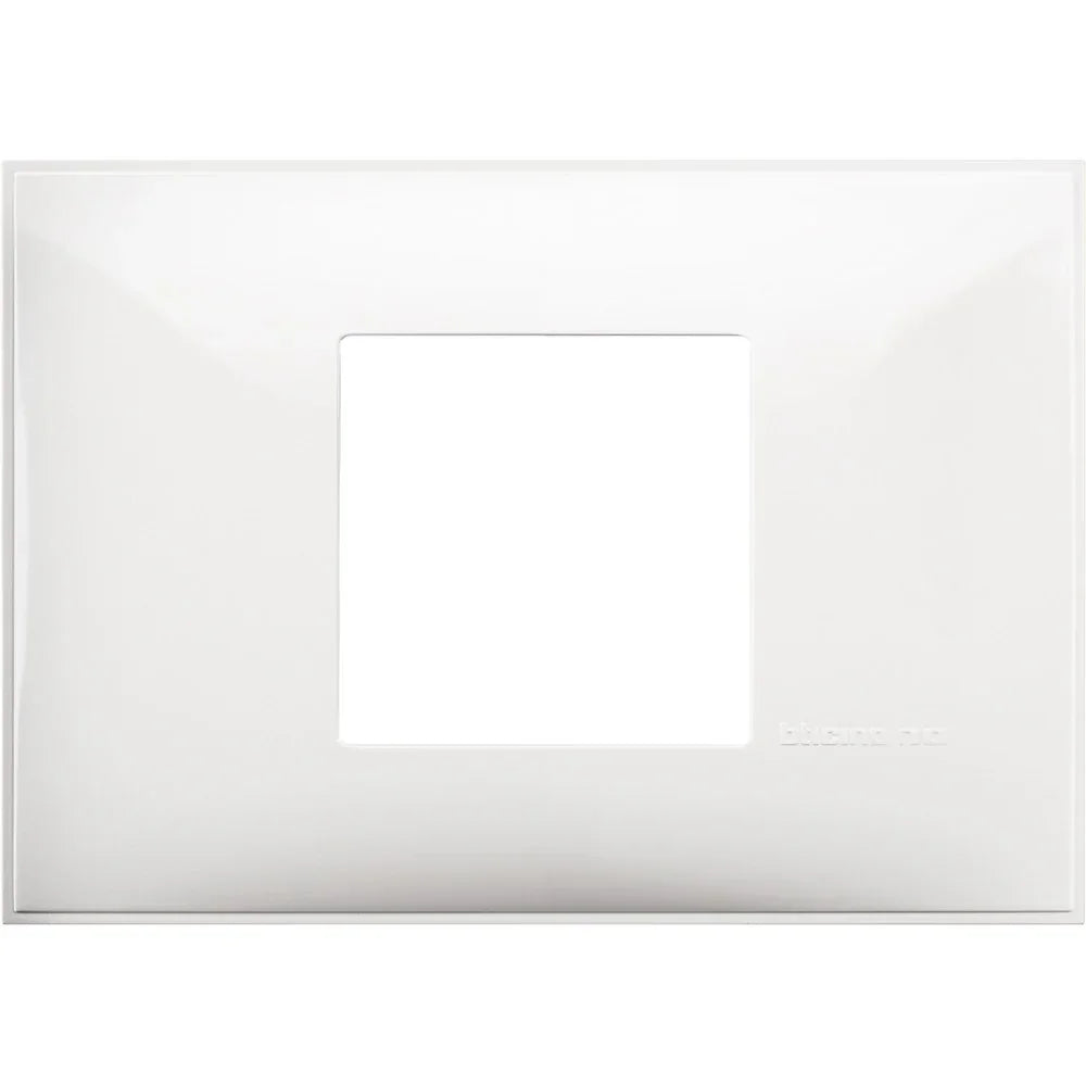 Placca BTicino 2 Moduli X 503 Bianco - Design Elegante e Alta Qualità, Facile Installazione