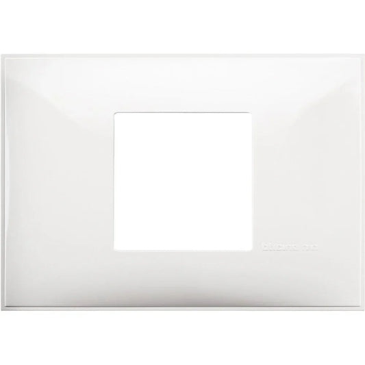 Placca BTicino 2 Moduli X 503 Bianco - Design Elegante e Alta Qualità, Facile Installazione