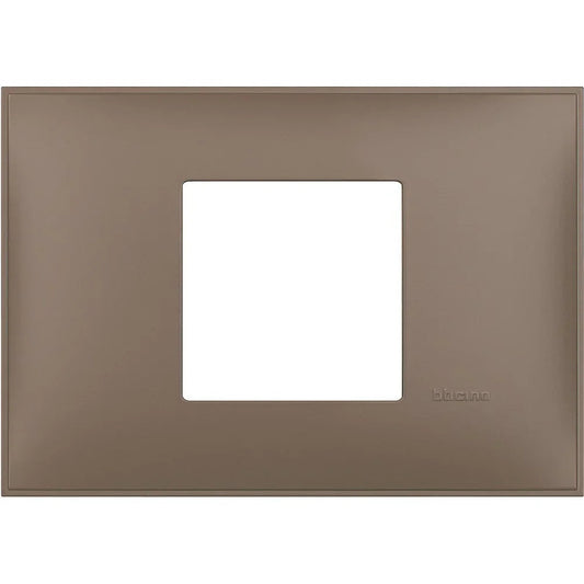 BTicino placca 2 Moduli X 503 Colore Terra Soft - Design Elegante e Materiale Resistente