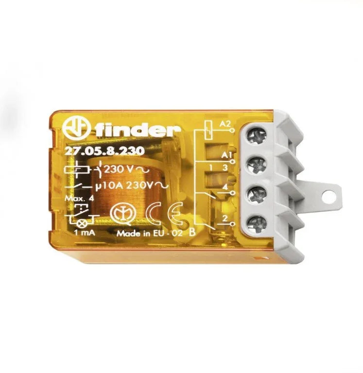 Relè Commutatore Ad Impulsi Finder 27058230, 230V, 10A, Compatto, 4 Sequenze, 100.000 Cicli