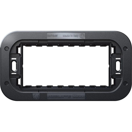 Supporto 4 Posti BTicino Axolute AIR H4704W - Compatibile, Elegante e Facile da Installare