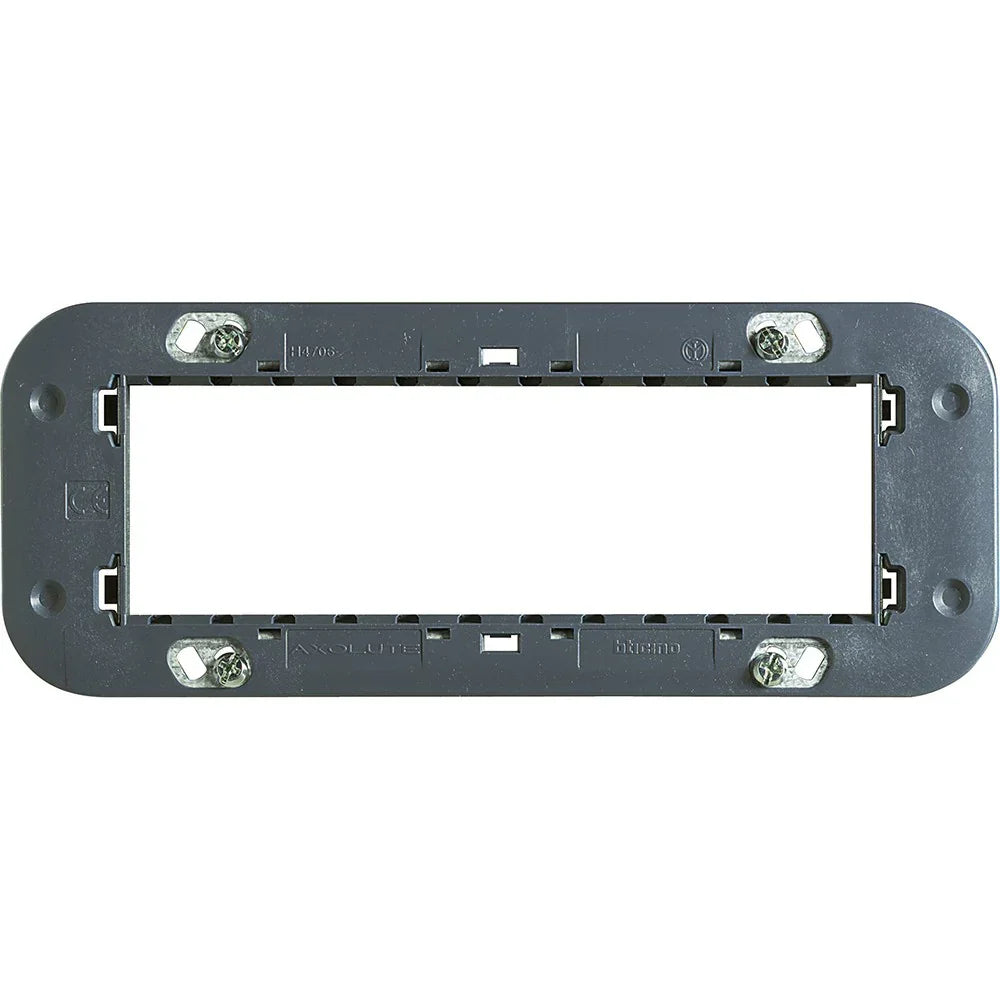 Supporto BTicino Axolute H4706 per 6 Moduli - Compatibile e Design Elegante