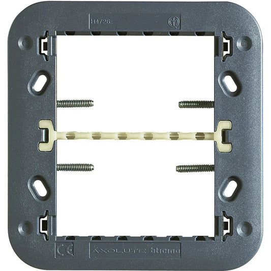 BTicino Axolute Supporto 3+3 H4726 - Compatibile 6 Moduli, Design Elegante e Funzionale