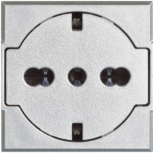 Presa Schuko Axolute Flat BTicino HC4140/16F - 10/16A, Protezione Sicura, Design Elegante