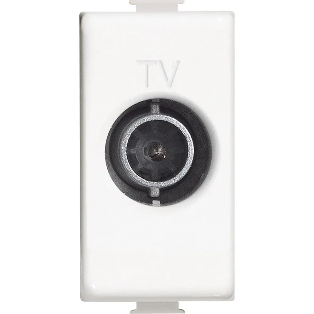 Presa TV Terminale BTicino AM5202P10, Bianco, 1 m, Alta Qualità, Facile Installazione, 10dB