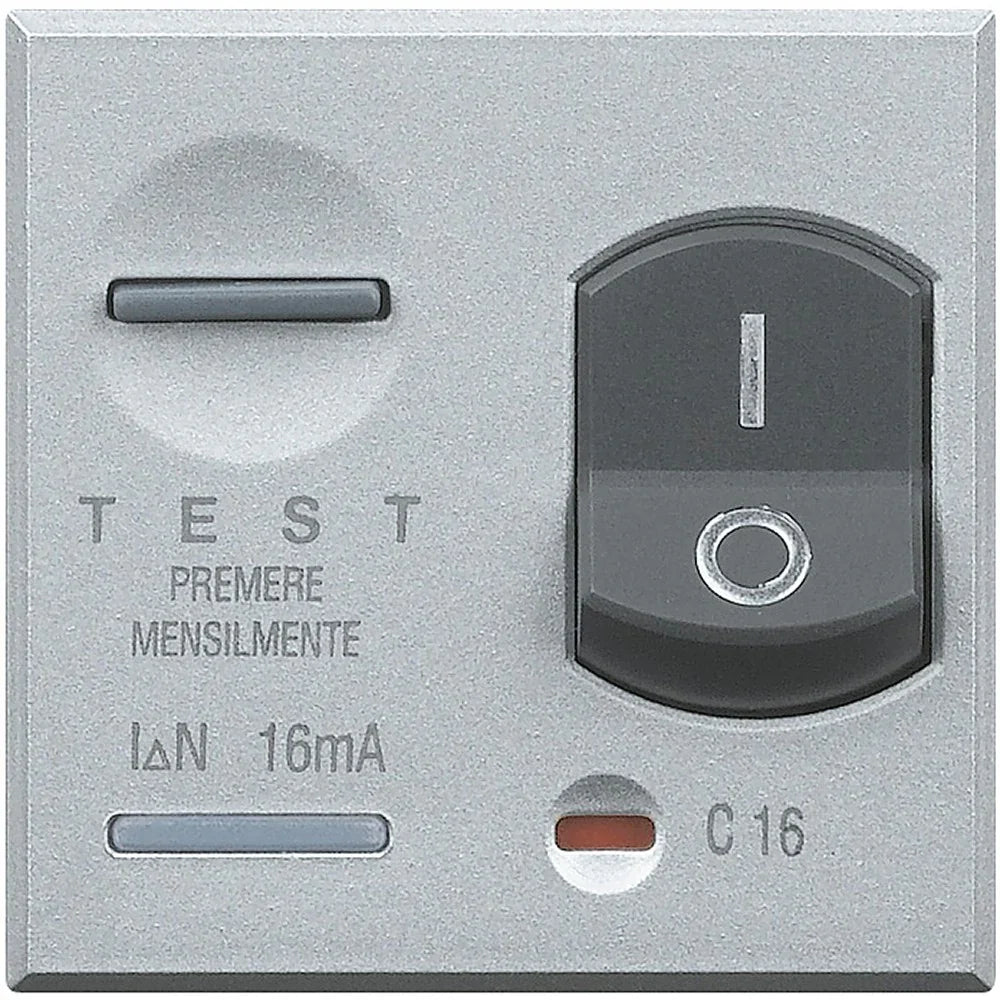 Bticino Axolute Differenziale Magnetotermico HC4305/6 - 1 Polo + Neutro, 10A, 6mA, Sicurezza Avanzata