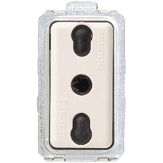 Presa Bipasso BTicino Magic 10/16A 5180 - Sicura, Compatta e Affidabile per Uso Domestico e Professionale