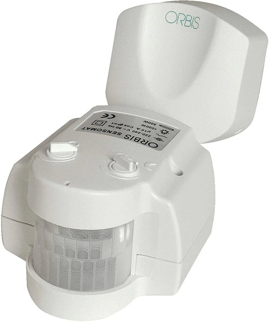 Rivelatore Di Movimento ORBIS OB132412, 180° Di Rilevamento, Temporizzatore, IP44 - Sicurezza E Comfort