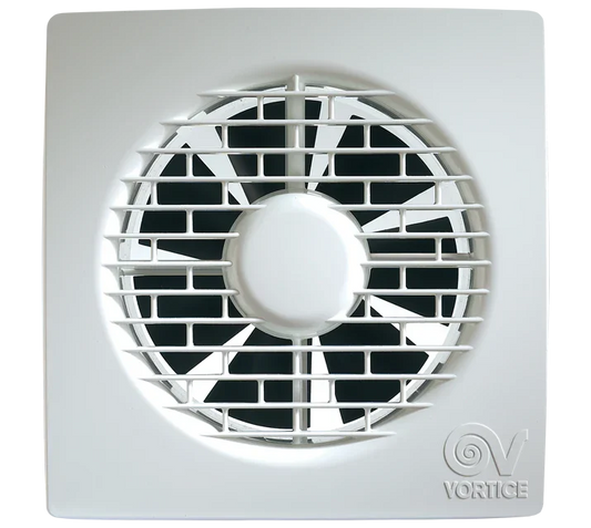 Aspiratore Elicoidale Ultrapiatto Vortice 120 11124 - Design Compatto, Portata 85 m³/h, Alta Efficienza