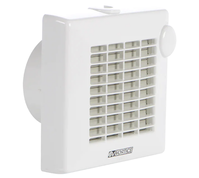 Vortice Aspiratore Elicoidale Automatico 100 mm - Modello 11221, 90 m³/h, UV Resistant