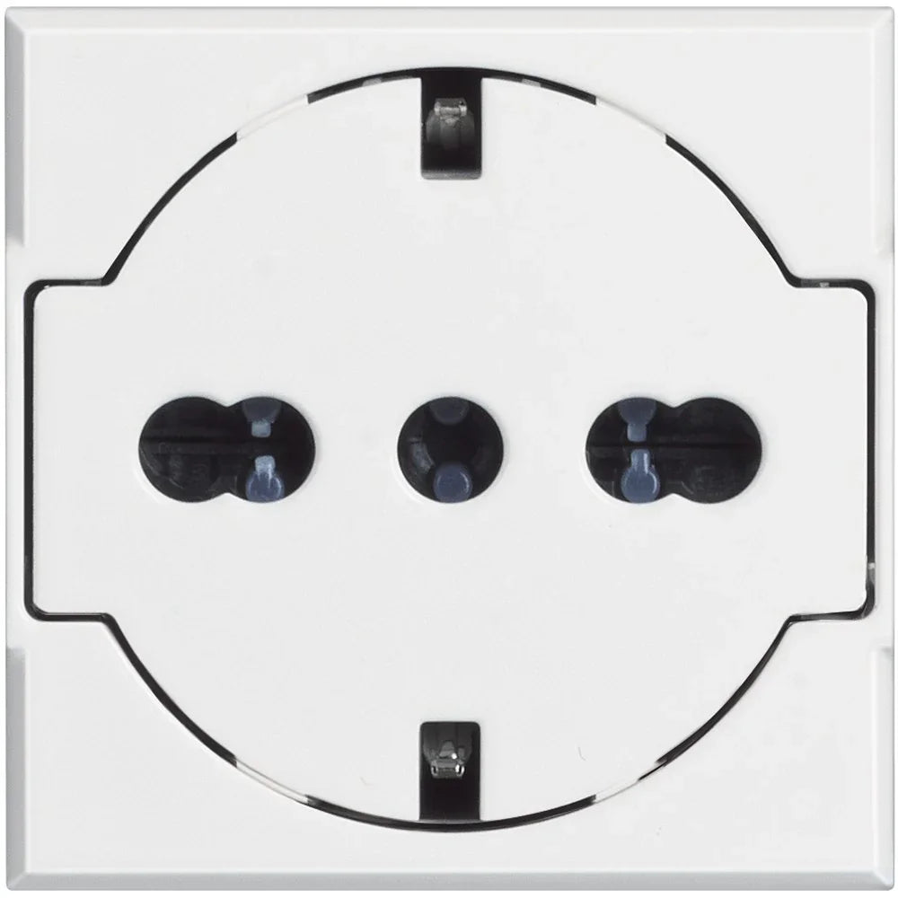 Bticino Axolute HD414016F - Presa Schuko FLAT 2P+T 16A Bianca