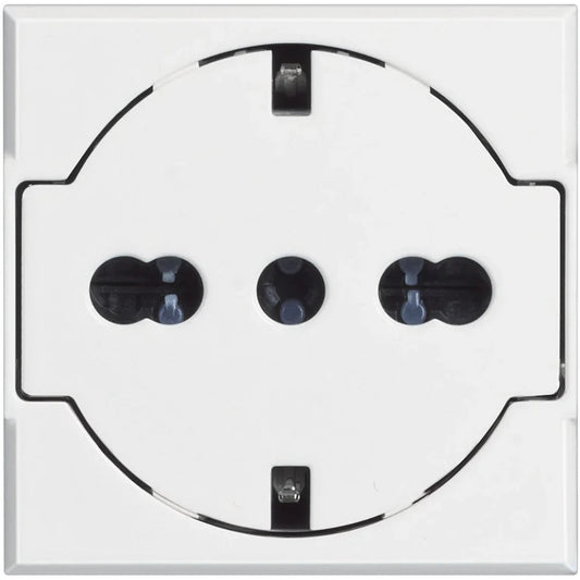 Bticino Axolute HD414016F - Presa Schuko FLAT 2P+T 16A Bianca