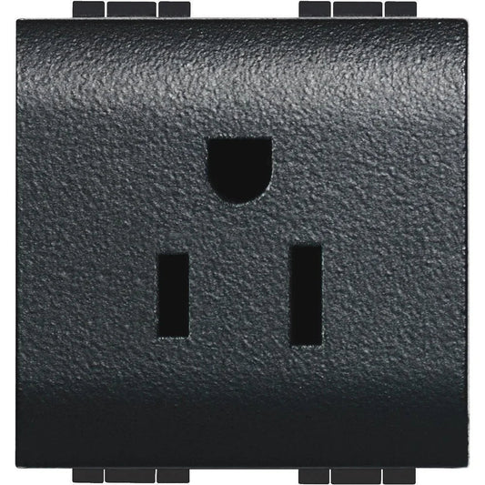 Presa BTicino Livinglight 2P+T 15A 127/250 Vac - Standard Americano - L4128, Design Elegante e Sicuro