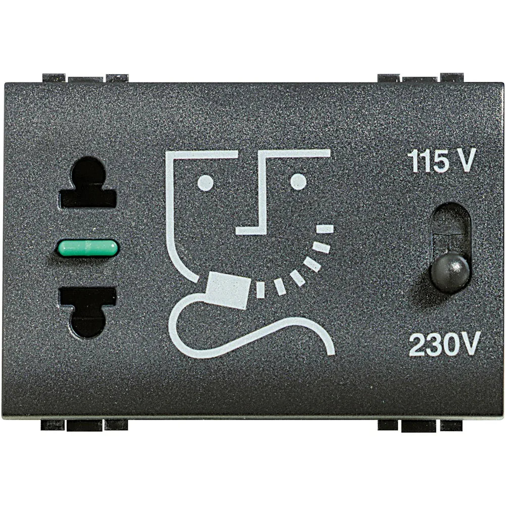 Presa Rasoio BTicino Livinglight L4177 con Trasformatore di Isolamento 230 Vac - Sicura e Moderna