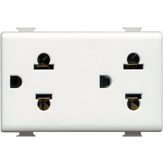 Presa Euroamericana BTicino AM5025D - 2P+T 16A - 127/250Vac - Design Elegante e Sicuro