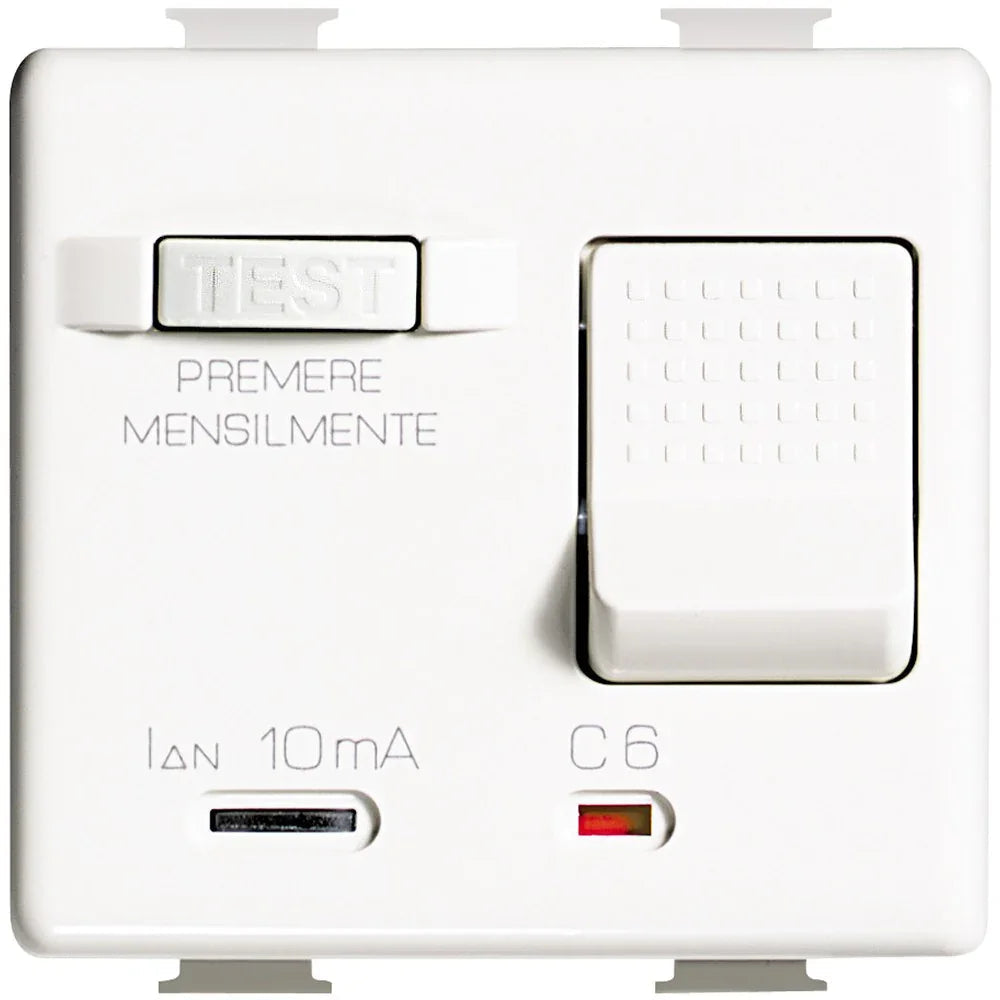 Interruttore Differenziale Magnetotermico 1P+N AM5256S BTicino - Corrente 16A, Tensione 230V, Protezione Sicura