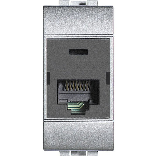 Presa Dati RJ45 UTP Categoria 5E BTicino LivingLight NT4262C5E - Elegante Antracite, Installazione Facile, Alta Velocità